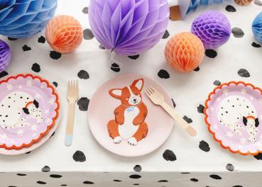 Hunde Party Servietten Corgi
